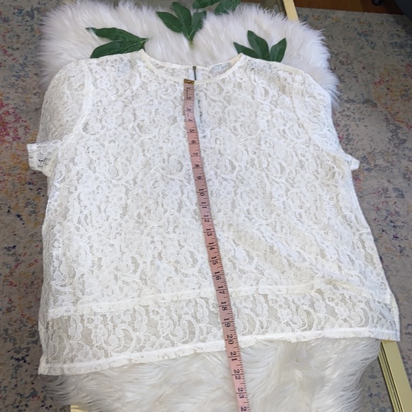 RARE Bela Criacao Women's NICOLA TEE Over Sized Lace Tee Shirt Size XL - Picture 9 of 17